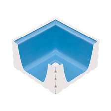Внутренний угол переливного водоотводного канала Light Blue (225x225)