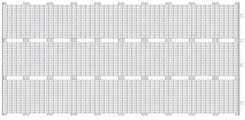 Фарфоровая решетка с сетчатой поверхностью Petit Carre Unglazed (495x245)
