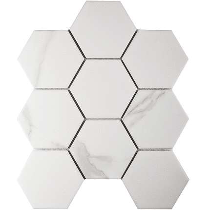 Starmosaic Homework   Hexagon big Carrara Matt