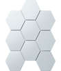 Hexagon big White Matt (256x295)