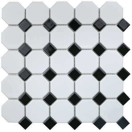 Starmosaic Homework   Octagon small White-Black Matt