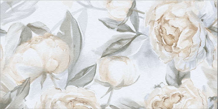 Staro Slim Elite Peonies Decor A 60x120 Matt Face 1