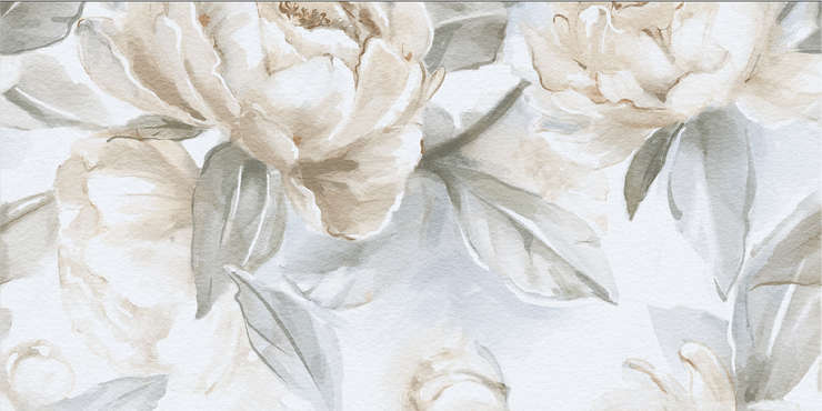 Staro Slim Elite Peonies Decor B 60x120 Matt Face 2