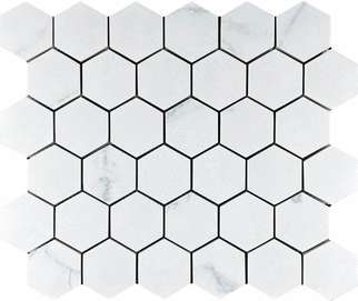 Velsaa Calacata Lite Mosaic   Hexagone -3
