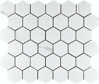 Velsaa Calacata Lite Mosaic   Hexagone -4