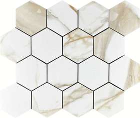 Velsaa Calacatta Gold Mosaic Paonazzo Hexagone -5