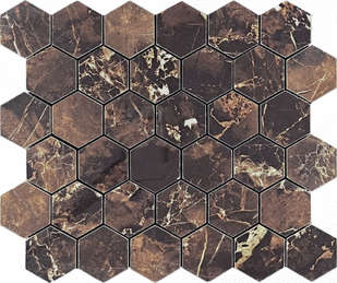 Velsaa Copper Slab Black Mosaic Hexagone -2