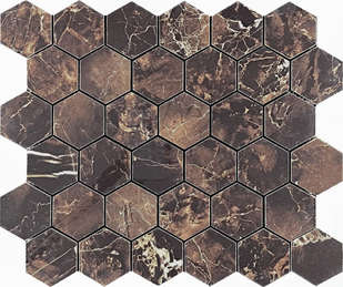 Velsaa Copper Slab Black Mosaic Hexagone -5