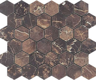 Velsaa Copper Slab Black Mosaic Hexagone -6