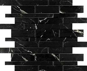 Mosaic Nero Brick Bone Mix (360x300)