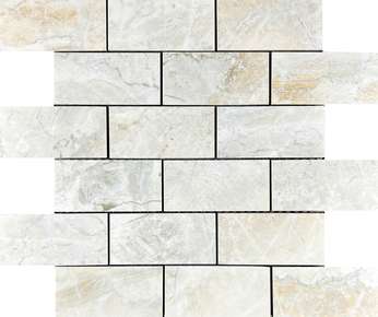 Velsaa Lumix White Mosaic Brick Bone -4