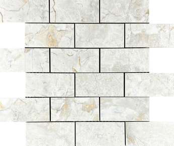 Velsaa Lumix White Mosaic Brick Bone -6
