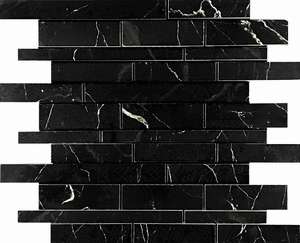 Velsaa Mosaic Estrada Mosaic Nero Brick Bone Mix -4