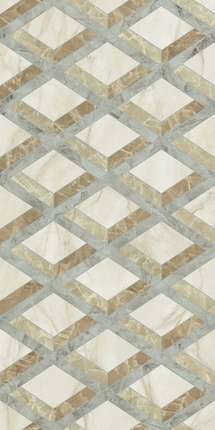Versace Tarsia Lozenge Avorio Deco Lux 3D Rett. 60x120