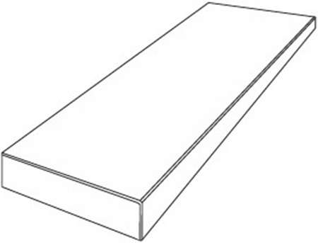 Versace Tarsia Gradone Ang. Top Sx Bianco Dolomiti Lux 3D Rett. 32x120x4.5