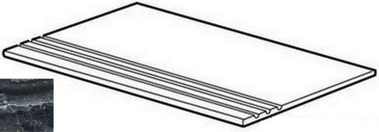 Vitra Bergamo Антрацит 7ЛПР 60x30