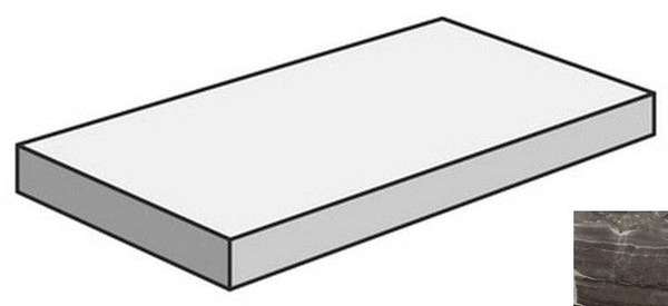 Угловая Коричневый 7ЛПР 30х60 (600x300)