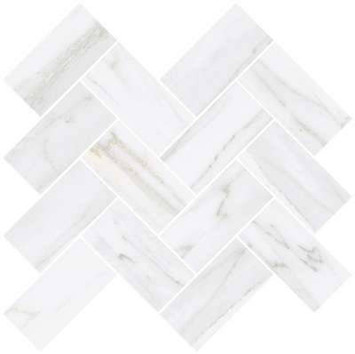 Vitra Palissandro Шеврон Белый 32x28