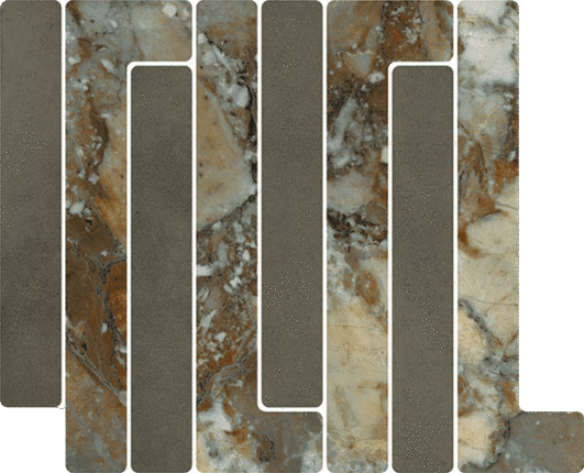 Vives Tandem Mosaico Trellick Tassili Antracita 30x24.2