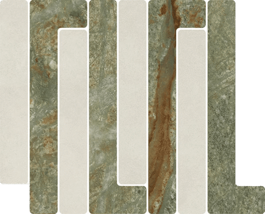 Vives Tandem Mosaico Trellick Faroe Blanco 30x24.2