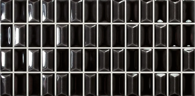 Wow 3D Bars Diamond Onix Gloss 12.5x25