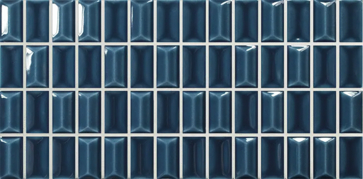 Wow 3D Bars Diamond Sapphire Gloss 12.5x25