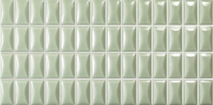 Wow 3D Bars Bevel Jade Gloss 12.5x25