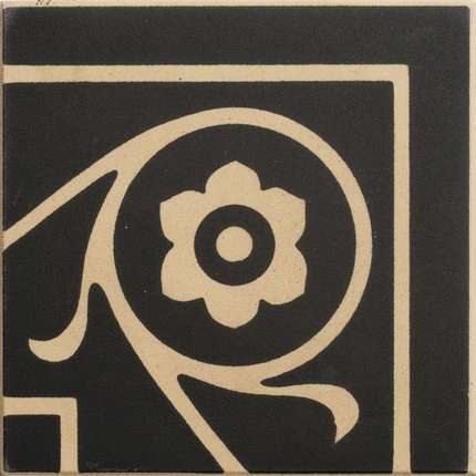 Winckelmans Метлахская плитка Enc 18a Cognac (Black) 10x10