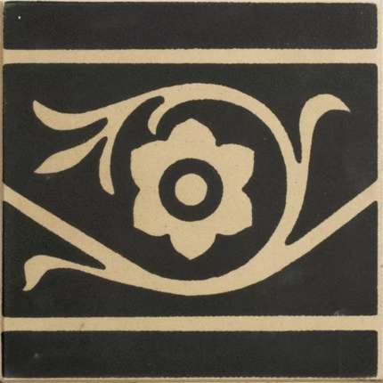 Winckelmans Метлахская плитка Enc 18f Cognac (Black) 10x10