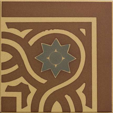 Winckelmans Метлахская плитка Enc 19a Cognac (Red Black) 10x10