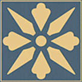 Winckelmans Метлахская плитка Enc06 Cognac (Dark Blue) 5x5