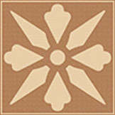 Winckelmans Метлахская плитка Enc06 Ivory (Red) 5x5