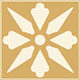 Winckelmans Метлахская плитка Enc06 White (Dark Yellow) 5x5