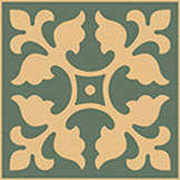 Winckelmans Метлахская плитка Enc 12 Cognac (Green) 7x7