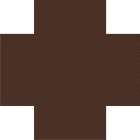 Winckelmans Метлахская плитка Cross 7 Brown Bru 7x7