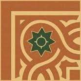 Winckelmans Метлахская плитка Enc 19a Cognac (Red, Black) Old 10x10