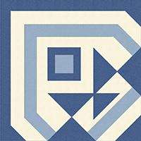 Winckelmans Метлахская плитка Enc 21a White (D.Blue, L.Blue) 10x10