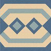 Winckelmans Метлахская плитка Enc 21f Ivory (D.Blue, L.Blue) 10x10