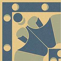 Winckelmans Метлахская плитка Enc 24a Cognac (D.Blue, L.Blue) 10x10