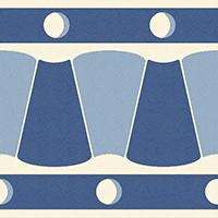 Winckelmans Метлахская плитка Enc 24f White (D.Blue, L.Blue) 10x10