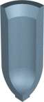 Winckelmans Метлахская плитка Coved Skirting Angle Int. Blue Beu 3.2x11