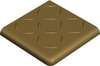Antislip Double Round Edge 2Br Relief Coffee Caf 10x10 (100x100)