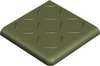 Antislip Double Round Edge 2Br Relief Green Australian Vea 10x10 (100x100)