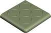Antislip Double Round Edge 2Br Relief Pale Green Vep 10x10 (100x100)
