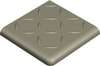 Antislip Double Round Edge 2Br Relief Pale Grey Grp 10x10 (100x100)