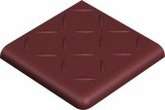 Winckelmans Метлахская плитка Antislip Double Round Edge 2Br Relief Red Rou 10x10