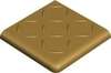 Antislip Double Round Edge 2Br Relief Yellow Jau 10x10 (100x100)