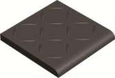 Winckelmans Метлахская плитка Antislip Round Edge Br10 Rel Charcoal Ant 10x10