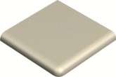 Winckelmans Метлахская плитка Skirting 2 Round Edge 2Br10 White Bau 10x10