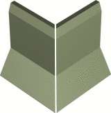 Winckelmans Метлахская плитка Sit-On Skirting Angle External Par Pale Green Vep(Компл.) 10x10